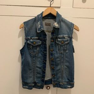 Mother denim jean vest